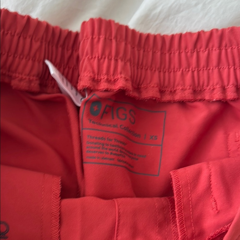 Red Cargo Pants With Drawstring - image 3